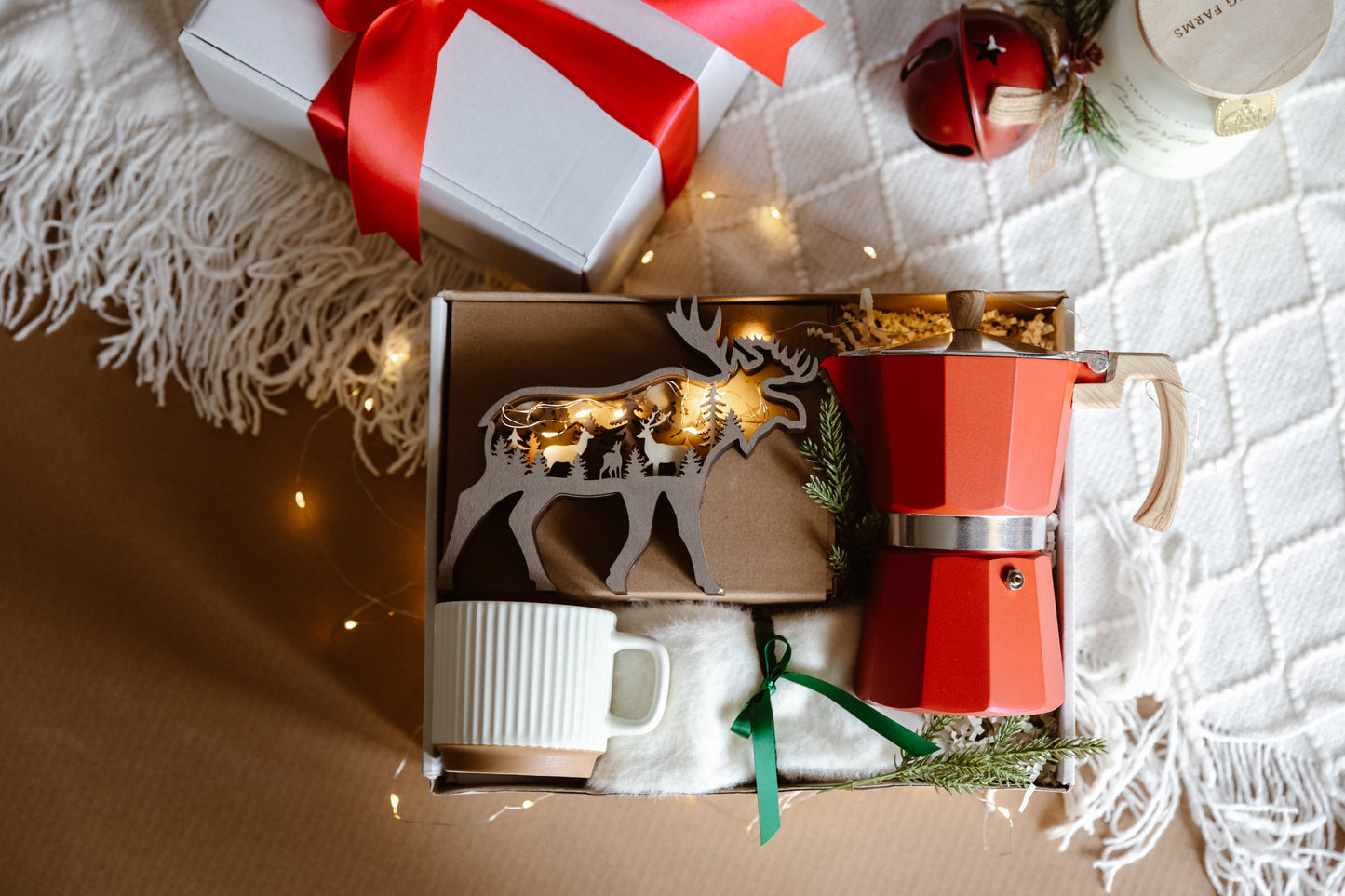 Christmas Coffee Maker Gift Box