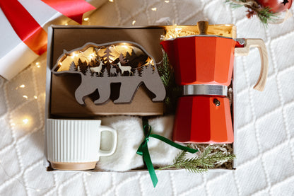 Christmas Coffee Maker Gift Box