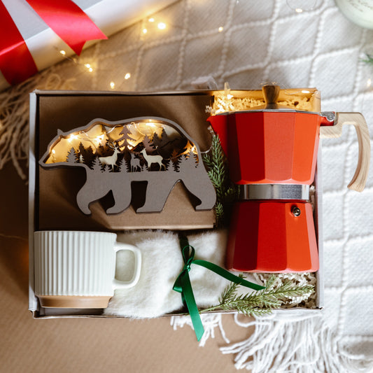 Christmas Coffee Maker Gift Box